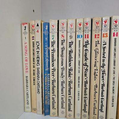 Barbara Cartland paperback books
