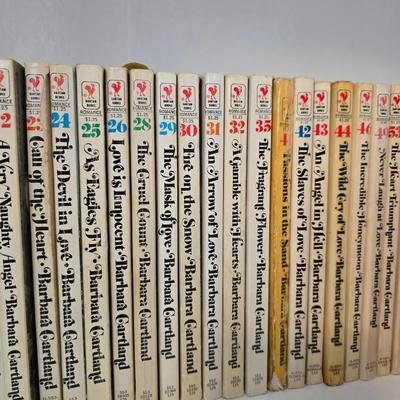 Barbara Cartland paperback books