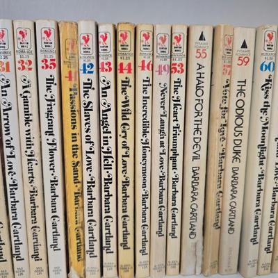 Barbara Cartland paperback books