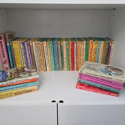 Assortment of Barbara Cartland paperback books
