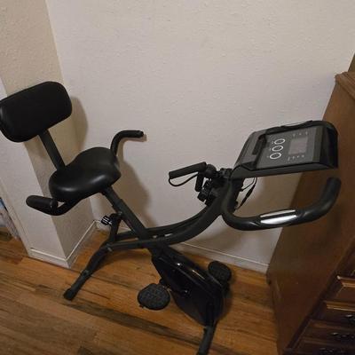 Slim Cycle exercise bicycle - Fitness from the closet! Easy convenient fold away bike - perfect for winter riding weight loss!