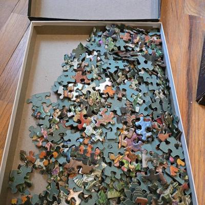 Variety of board games and a few puzzles - Monopoly world edition- Scrabble - Backgammon and more