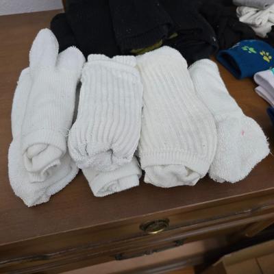 A whole lot of socks! Fuzzy - ankles - Designed - Nylons and others