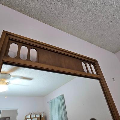 Nice vintage wooden 9 drawer dresser with Mirror