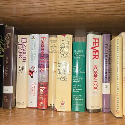 Collection of hardback books - Robin Cook - Joanne Fluke - Jack Higgins - Judith Krantz - Anne Tyler and more great authors
