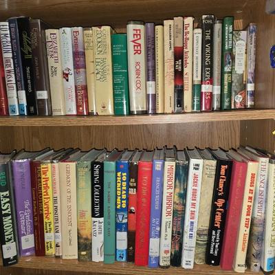 Collection of hardback books - Robin Cook - Joanne Fluke - Jack Higgins - Judith Krantz - Anne Tyler and more great authors
