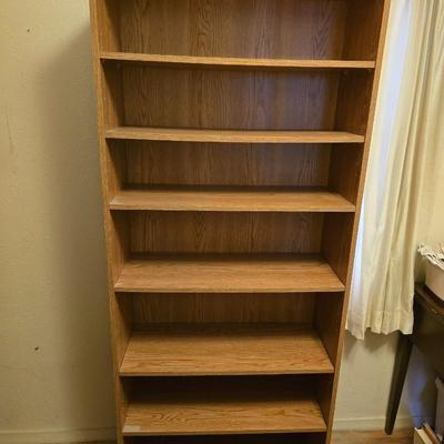 71" tall adjustable shelf bookshelf