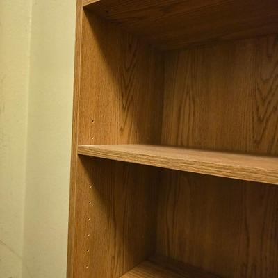 71" tall adjustable shelf bookshelf