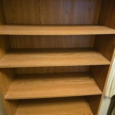 71" tall adjustable shelf bookshelf
