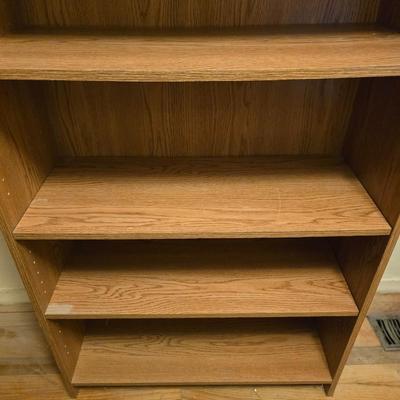 71" tall adjustable shelf bookshelf