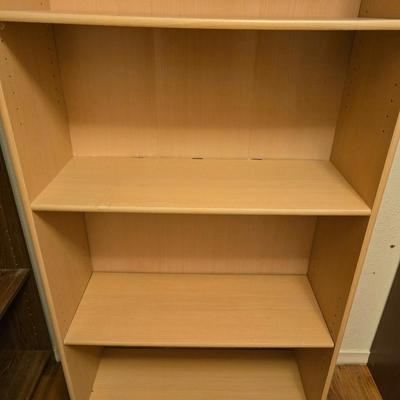 71" tall bookshelf with adjustable shelves