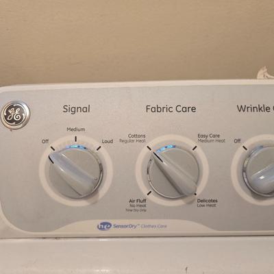 GE® 7.0 cu. ft. capacity Dura Drum electric dryer with HE SensorDry™