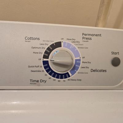 GE® 7.0 cu. ft. capacity Dura Drum electric dryer with HE SensorDry™