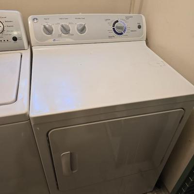 GE® 7.0 cu. ft. capacity Dura Drum electric dryer with HE SensorDry™