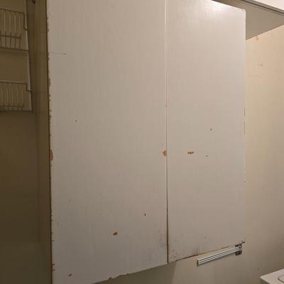 Two Vintage Youngstown Kitchens wall mount metal storage cabinets