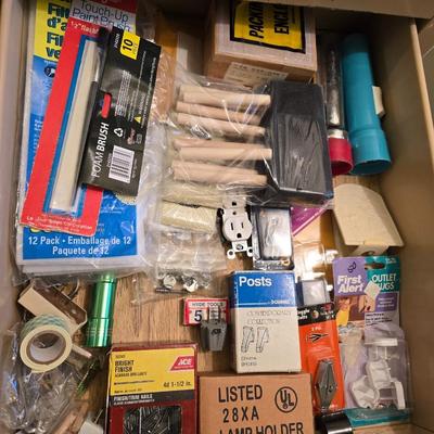 Hardware "Junk drawers" Drawers full of an assortment of household hardware and a few small hand tools