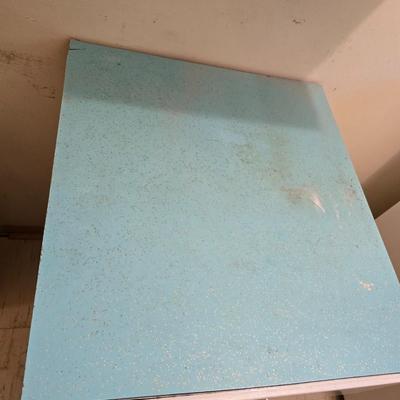 Vintage Four drawer metal kitchen cabinet with Formica top