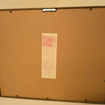 Framed Butterfly themed wall art "New Life" by Joni Eareckson "Splendor Nature 3" Tuner design and 3 butterfly coasters