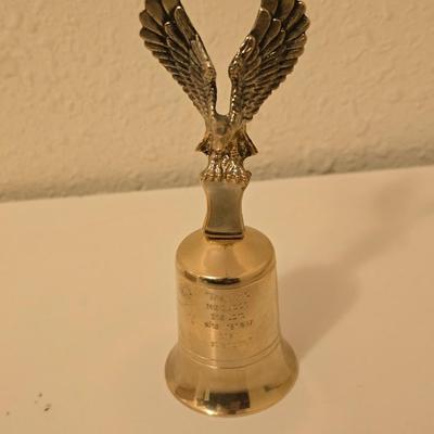Eagle decor and man cave items Wooden trinket box - eagle bell - eagle letter opener - old watch - keychains - pocketknives and more