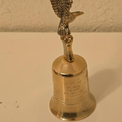 Eagle decor and man cave items Wooden trinket box - eagle bell - eagle letter opener - old watch - keychains - pocketknives and more