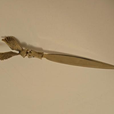 Eagle decor and man cave items Wooden trinket box - eagle bell - eagle letter opener - old watch - keychains - pocketknives and more