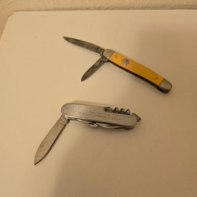Eagle decor and man cave items Wooden trinket box - eagle bell - eagle letter opener - old watch - keychains - pocketknives and more