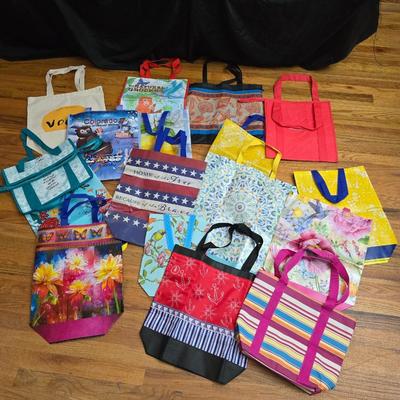 Large assortment of grocery / shopping bags