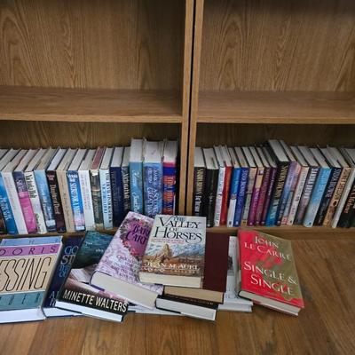 Hardback books - Valley of horses - Judas kiss - Centennial - lots of Silvia Browne and Sandra Brown