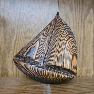 Vintage copper model T music box with movement in the hood plays Tijuana Taxi and a neat wooden sailboat