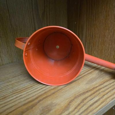 Kitchen herbs grow kit, garden sttake, mom wow planter and a small metal watering can planter