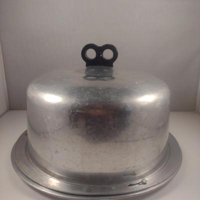 Vintage Regal Aluminum Covered Cake Plate