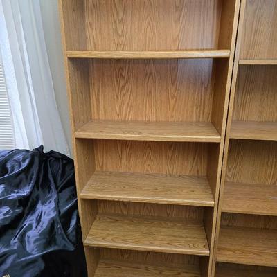 Tall bookshelf with adjustable shelves