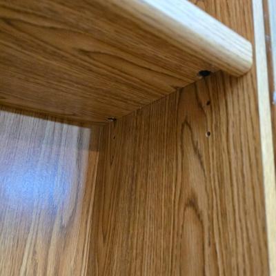 Tall bookshelf with adjustable shelves