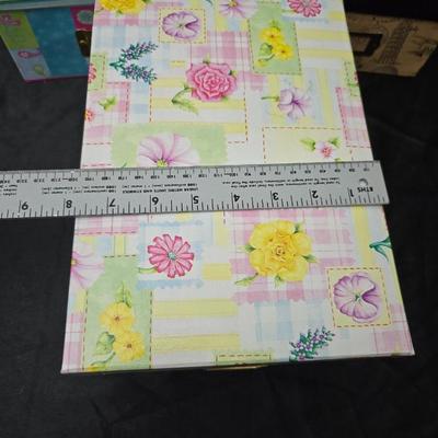 Six small storage boxes - great for picture organization - crafts - paperwork - and so much more!