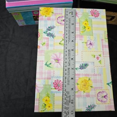 Six small storage boxes - great for picture organization - crafts - paperwork - and so much more!