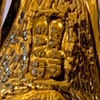 Eagle On Diamond Men’s Ring Sterling w 10k Gold Wash size 13