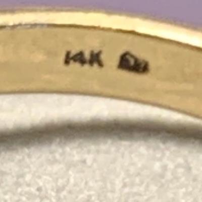 14k Yellow Gold Ring - 4.5 grams size 7
