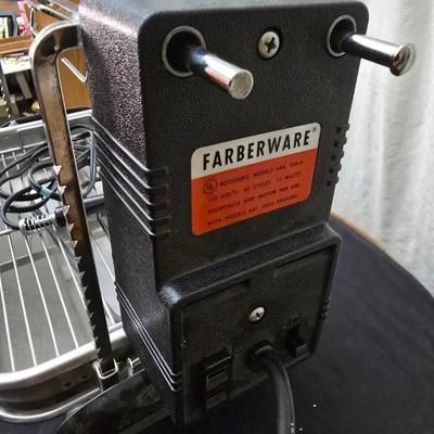 Farberware open hearth electric broiler / grill with rotisserie and a round electric grill