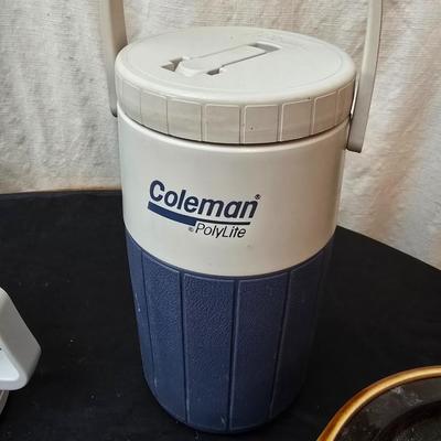 Perfect kitchen accessories for the camper! small coffee pot, cast iron frying pan, water thermos, egg organization and more