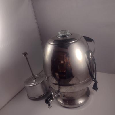 Vintage Hamilton Beach Coffee Percolator and Dispenser- 35 Cup Capacity- Item is Untested