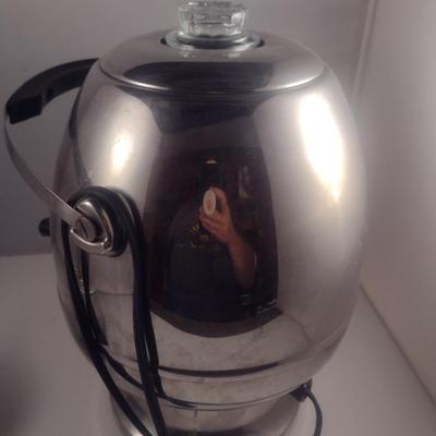 Vintage Hamilton Beach Coffee Percolator and Dispenser- 35 Cup Capacity- Item is Untested