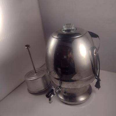 Vintage Hamilton Beach Coffee Percolator and Dispenser- 35 Cup Capacity- Item is Untested