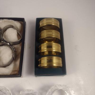 Collection of Napkin Rings- Assorted Materials and Makers