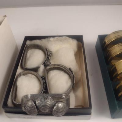 Collection of Napkin Rings- Assorted Materials and Makers