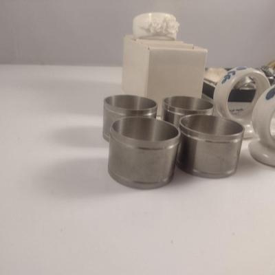 Collection of Napkin Rings- Assorted Materials and Makers