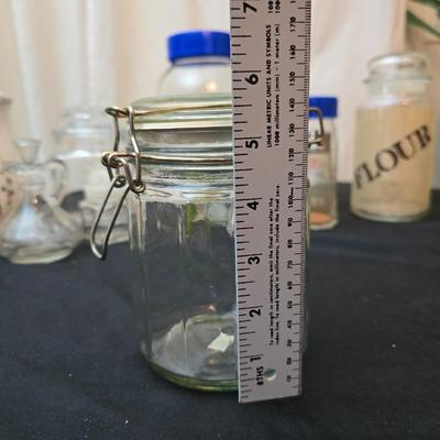Assortment of kitchen storage containers and canisters