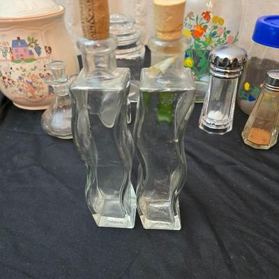 Assortment of kitchen storage containers and canisters