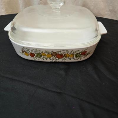 Corning ware spice life covered dish with condiment set - and other "vegetable themed" cookware