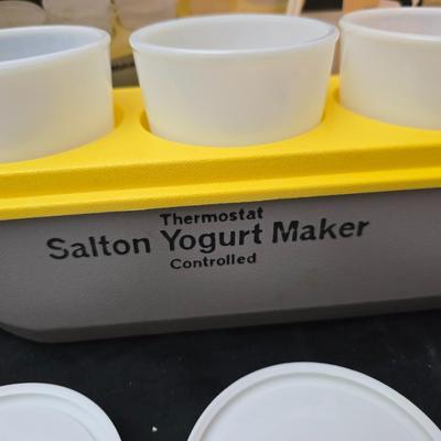 Salton Yogurt maker - one serving sandwich maker - and one serving waffle maker