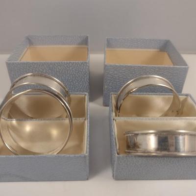 Collection of Sterling Silver Napkin Rings- Approx Total Weight 110.6 Grams